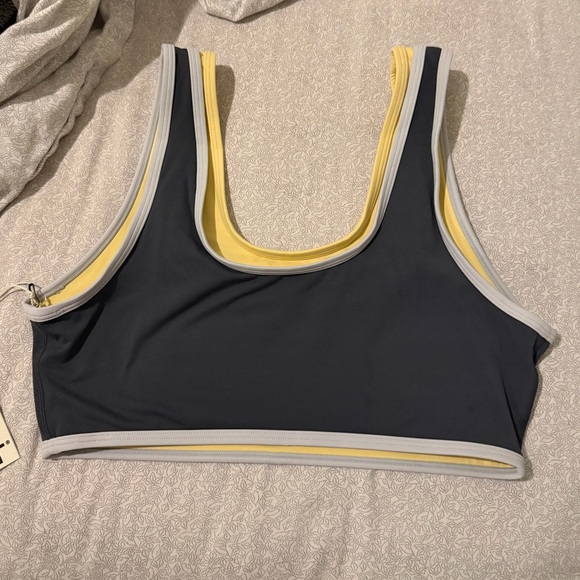 SET ACTIVE Airluxe Breathe Layer Scoop Bra Himalaya No Service Med BNWT SOLDOUT - Picture 5 of 6